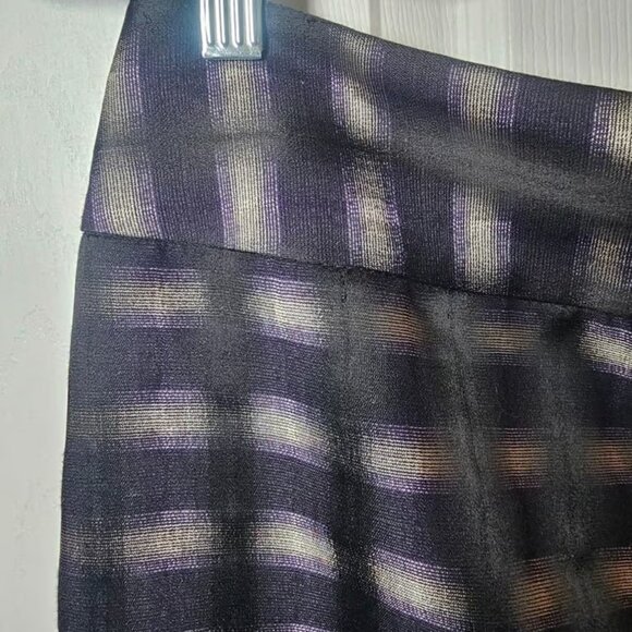 The Limited Women's Black and Purple Geometric Print Pencil Skirt Size 2 - Picture 4 of 5